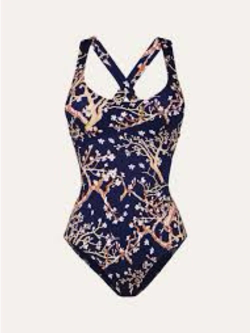 NWT! VILEBREQUIN Women’s Navy Floral One-Piece Swimsuit Small S